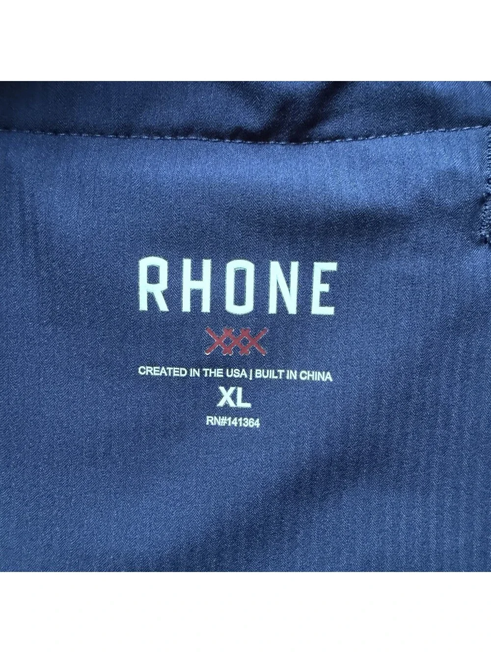 Rhone Mako Shorts Mens XL Navy Blue Athletic 7 Inch Inseam Excellent